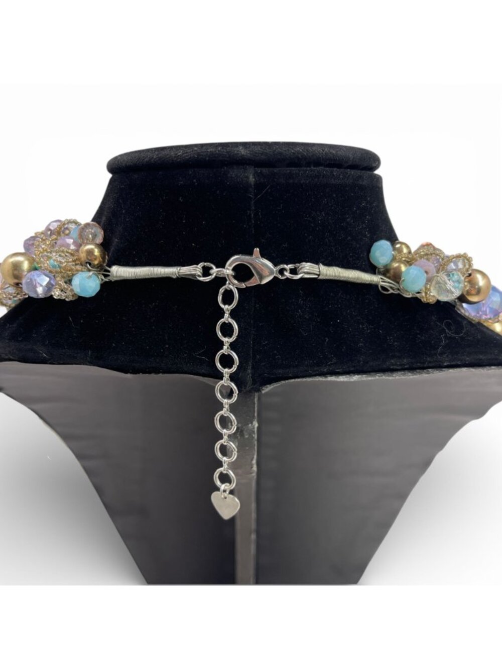 ✨ Stunning Pastel Beaded Statement Necklace – Cottagecore / Boho Glam🌸 - Picture 6 of 6